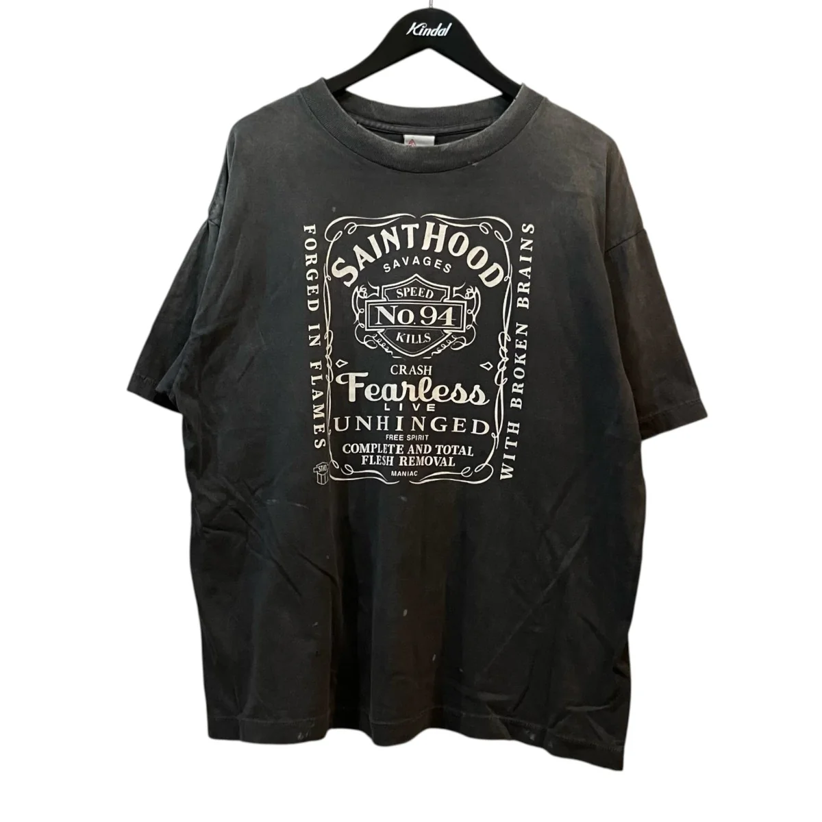 STHD ． SS TEE FEARLESS ヴィンテージ加工Tシャツ