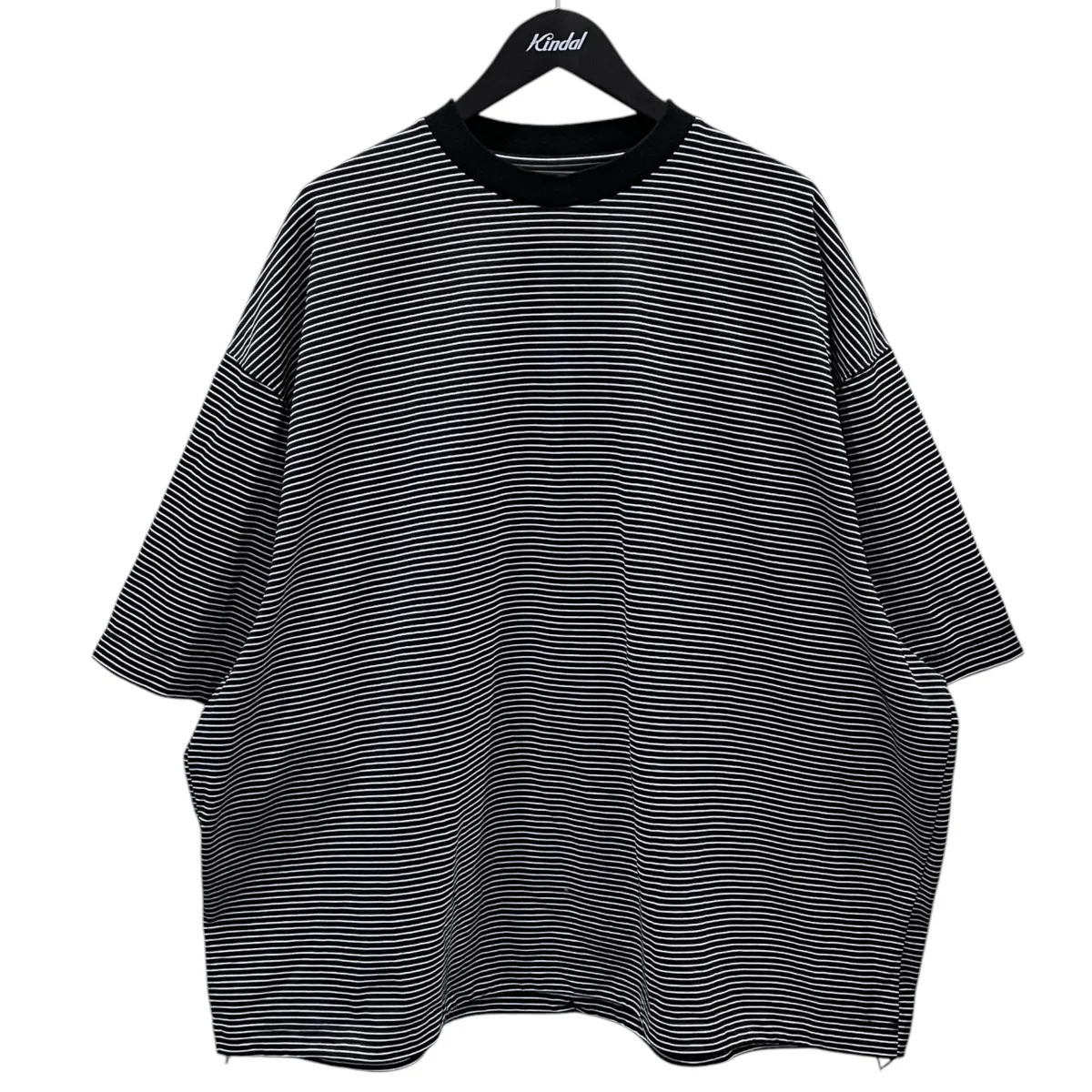 ボーダー柄裾ドローコードTシャツ BALLOON T-SHIRT バルーン ティーシャツ 31SSSH05