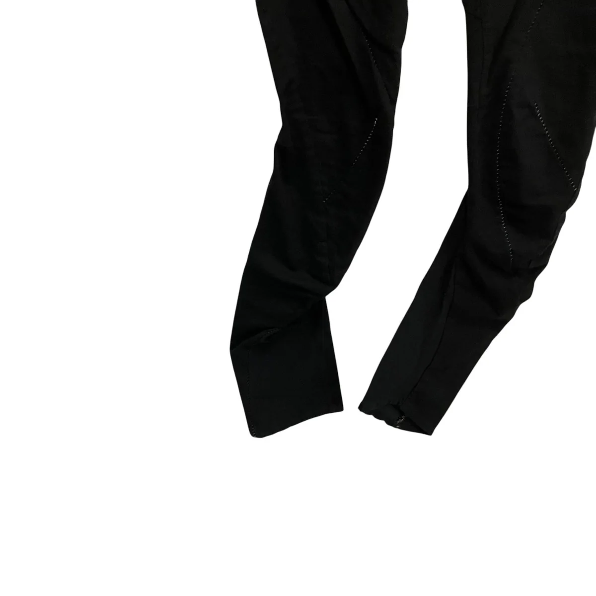 D．HYGEN Patchwork Jacquard Stretch Slim Pants Black SCABパンツS7107-0225A - Image 4
