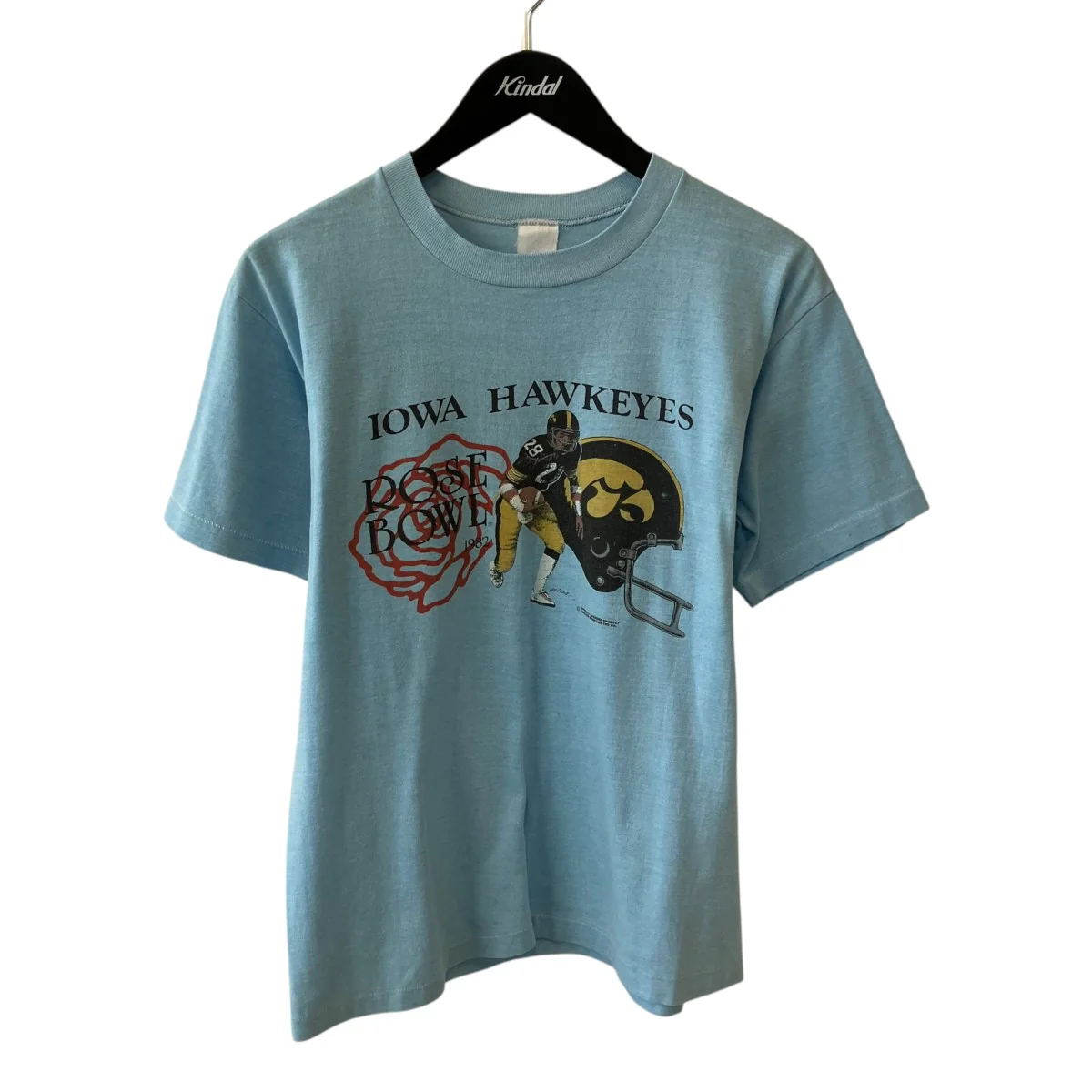 80sIOWA HAWKEYES アメリカンフットボールTシャツ