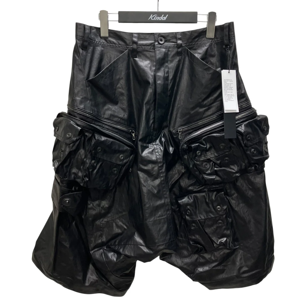 26SS LAMINATED CLOTH PANTS   BLK ショートパンツ