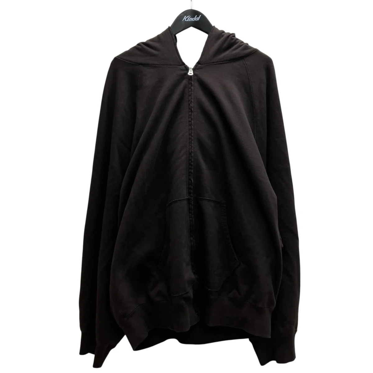 25AW　SWEAT HOODIE COAT BROWN ジップパーカー