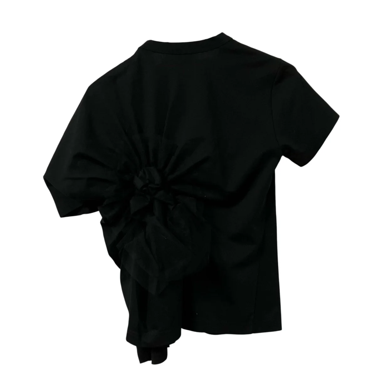 AD2022アシメントリーチュールデザインＴシャツ3K-T016 - Image 2