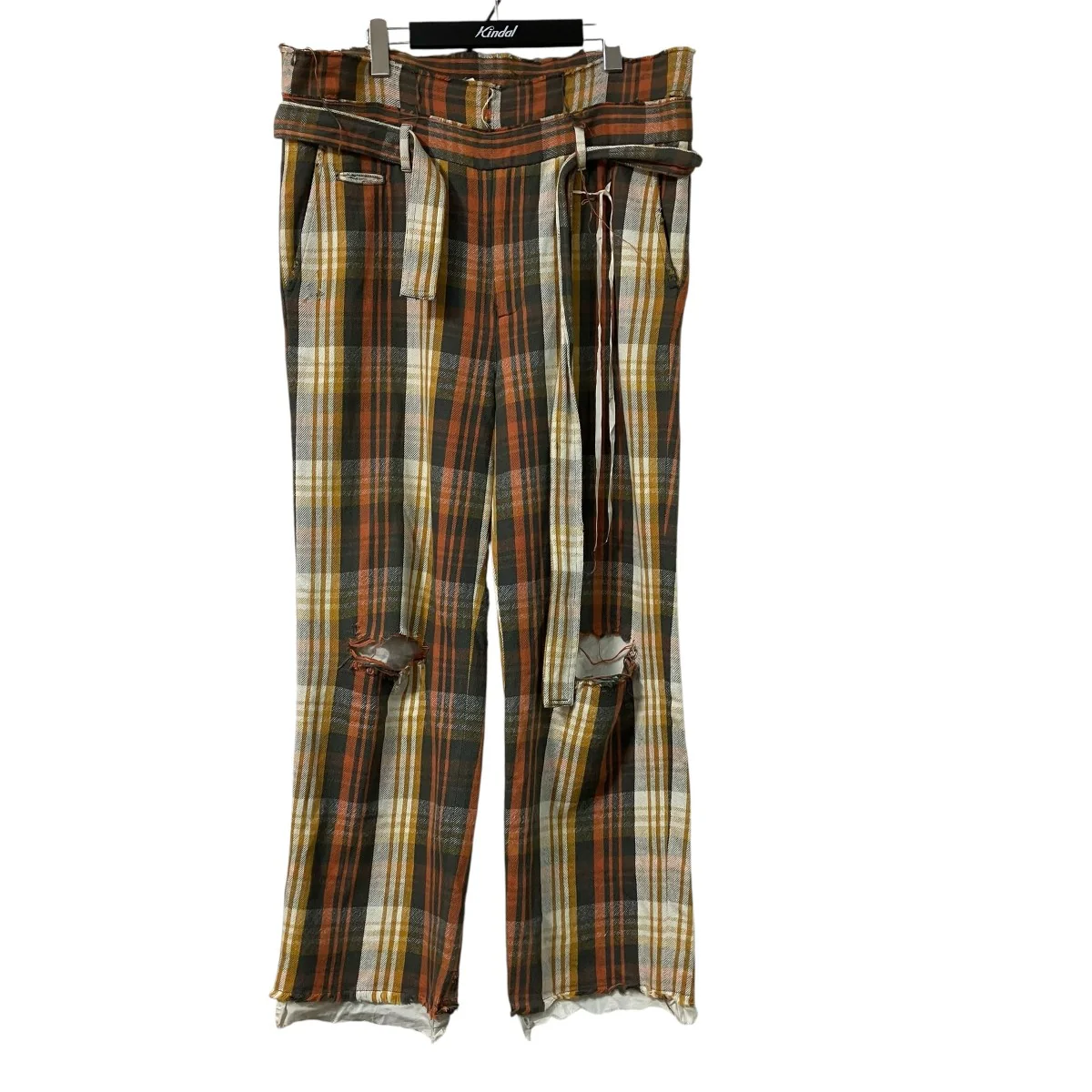 チェック柄パンツMID20AW P01