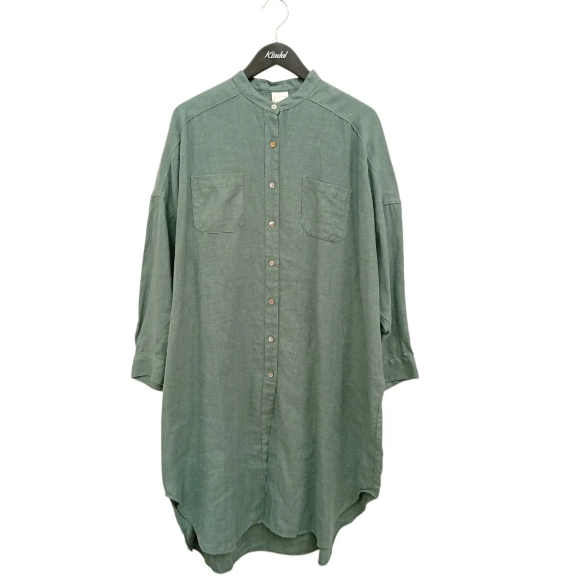 リネン起毛ビッグロングシャツ644206790