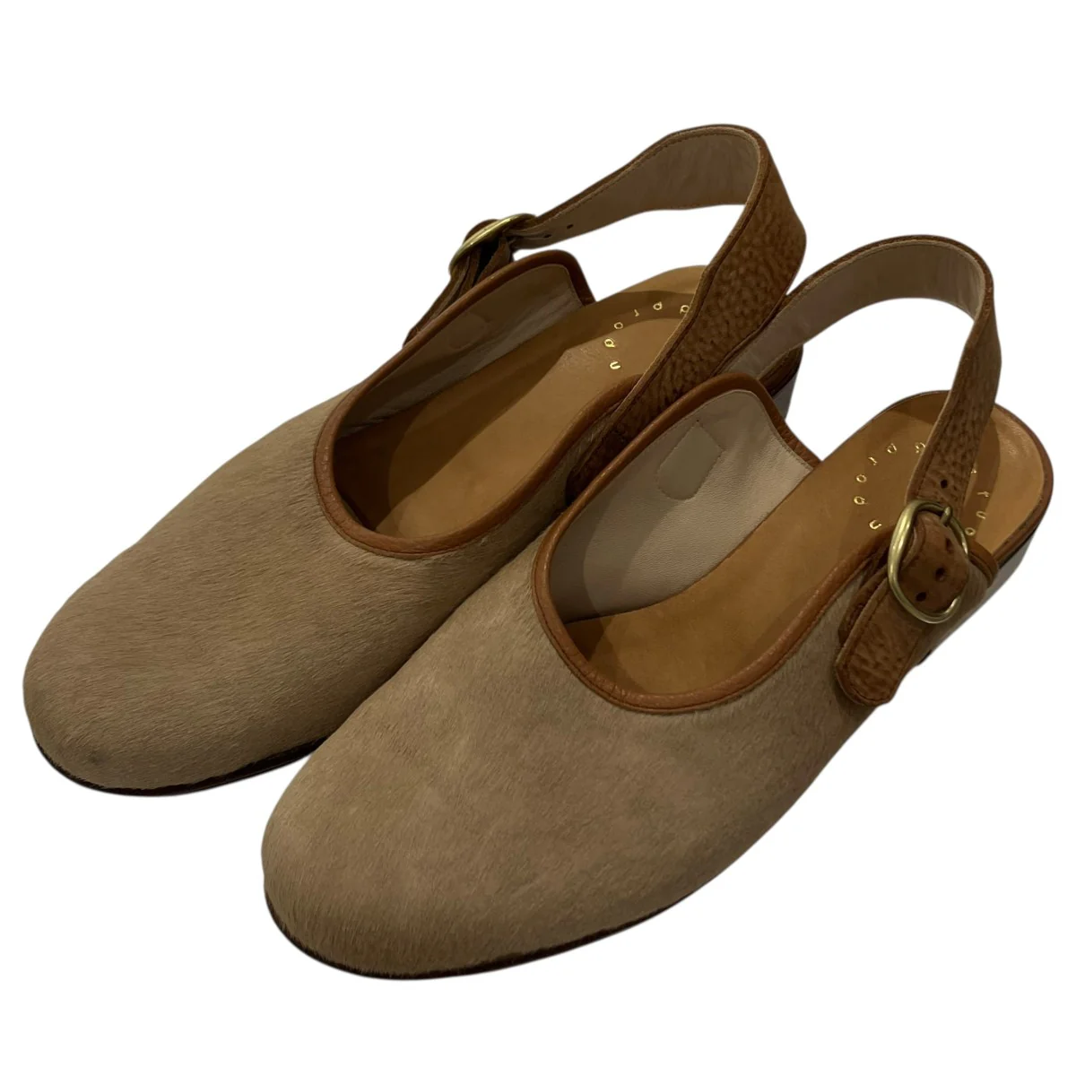 HAIR CALF FACE SANDALシューズ