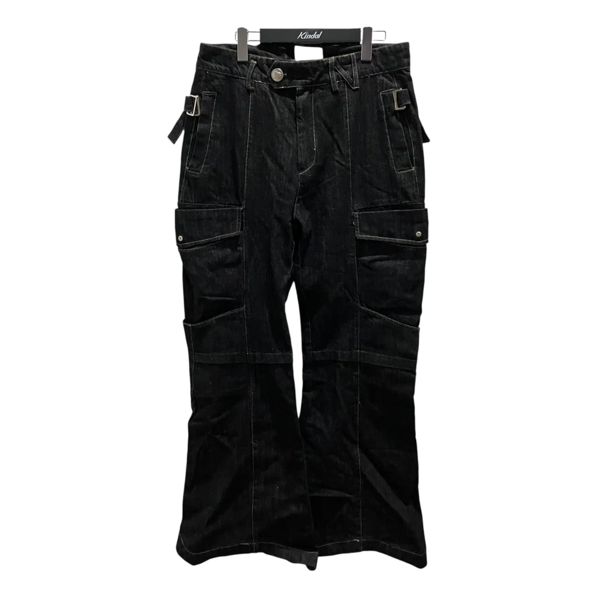 カーゴデニムパンツNUSS24TRO001-BLK