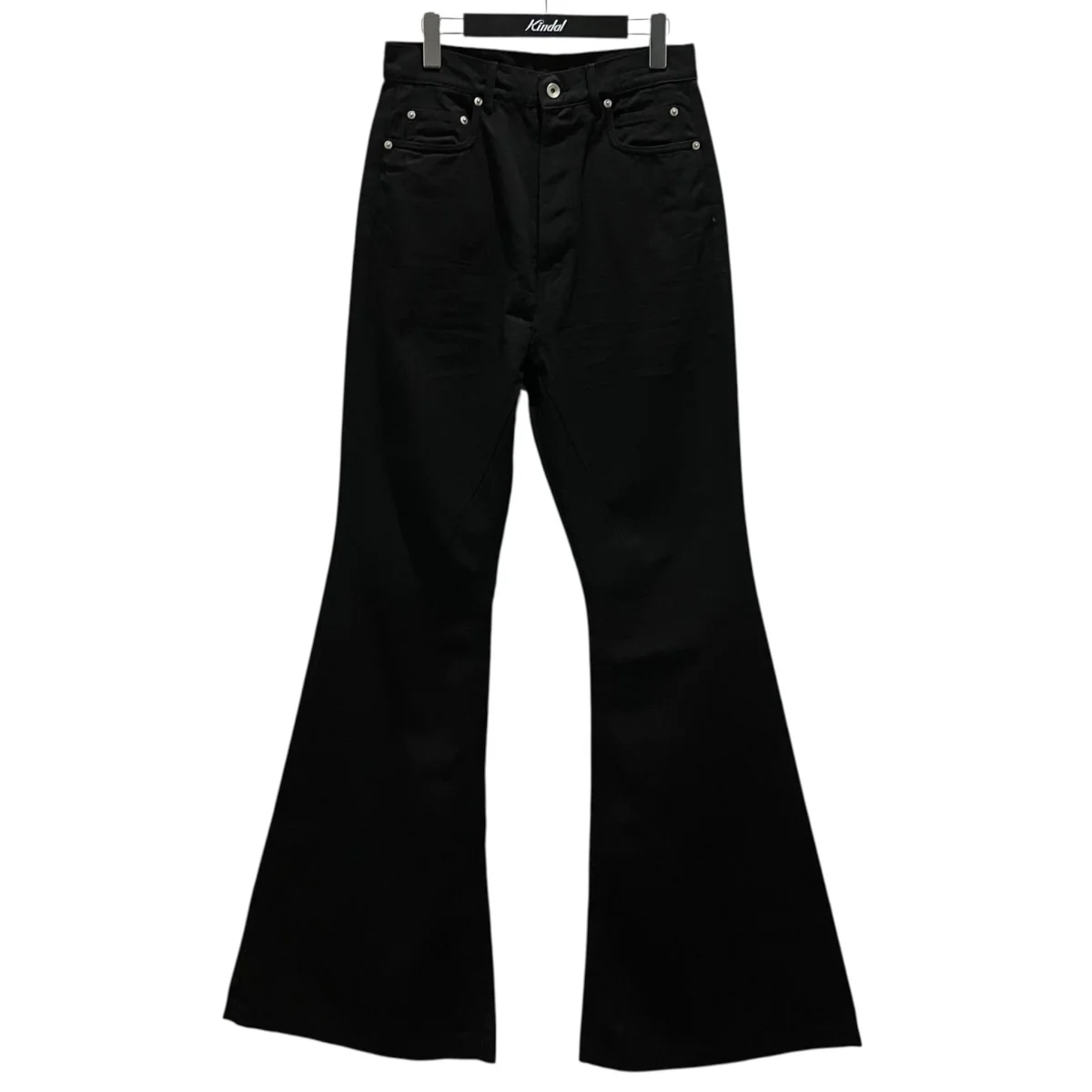 【BOLAN BOOTCUT DEEP BLACK STRETCH DENIM】フレアデニムパンツDU01F4365