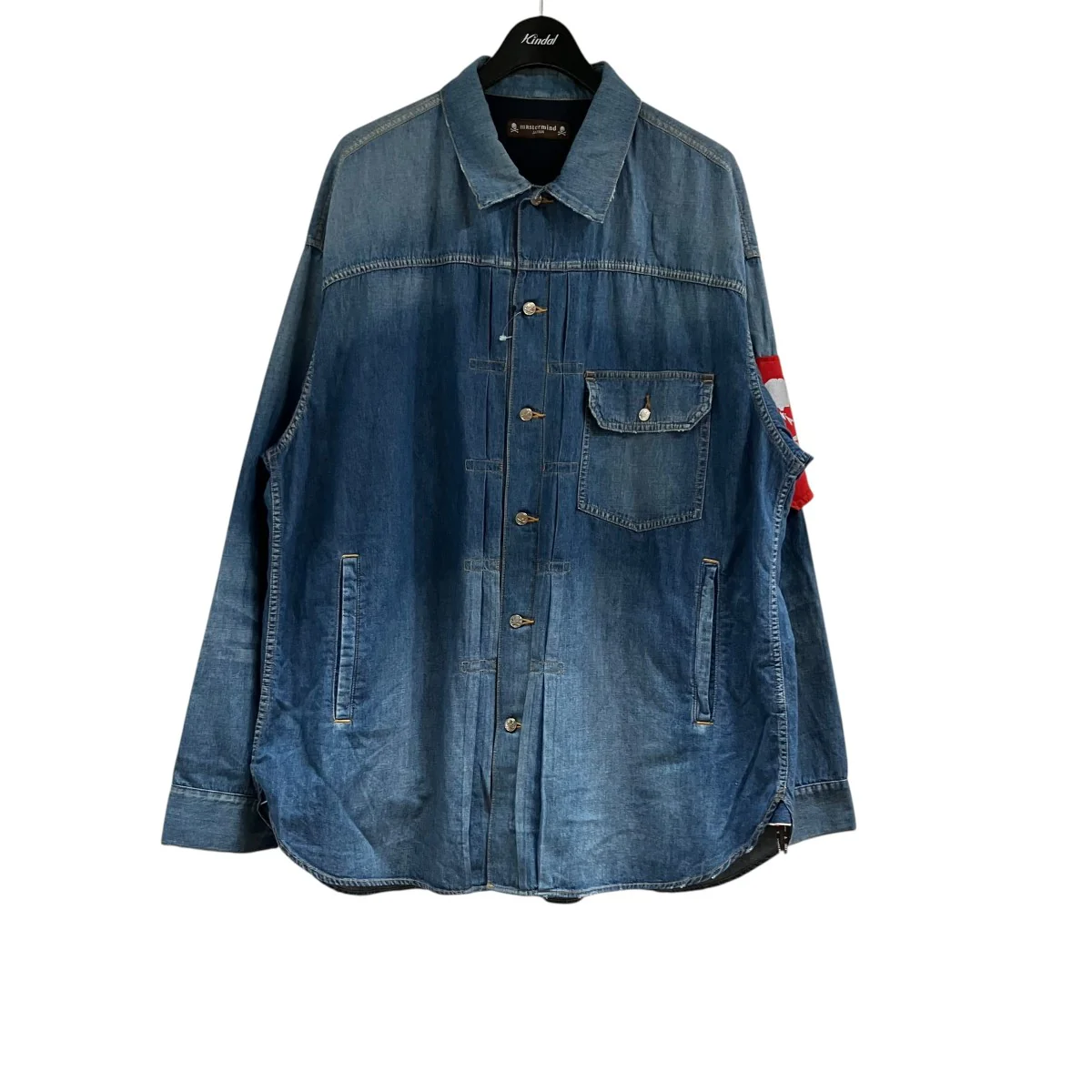 ロゴワッペンデニムシャツジャケット