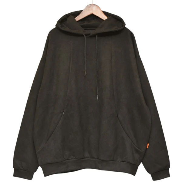 2025AW　SUEDE HOODIE　フェイクスウェードパーカー　フェイクレザー　FW25-SW06