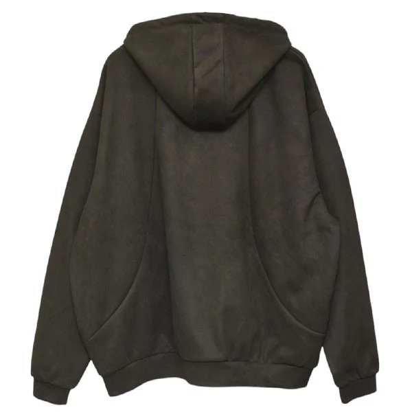 2025AW　SUEDE HOODIE　フェイクスウェードパーカー　フェイクレザー　FW25-SW06 - Image 2
