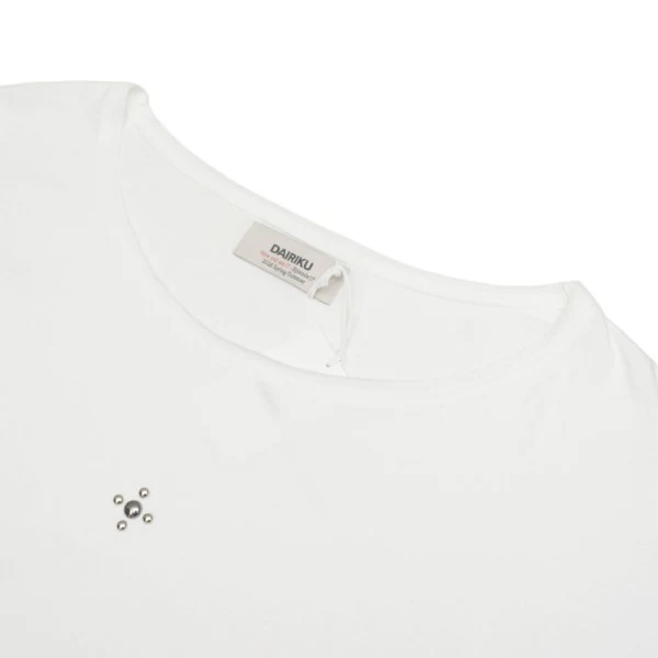 2026SS　Waist Studs Wide-Neck Tee　ワイドネックTシャツ　26SS C6 - Image 4