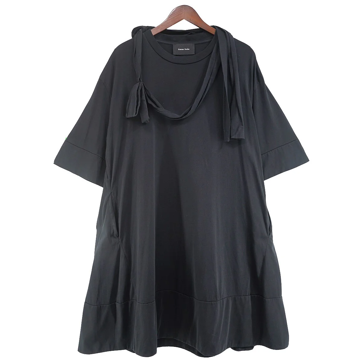 20SS SHOULDER BOW TUNIC DRESSチュニック ショルダー ボウ ドレス ワンピース