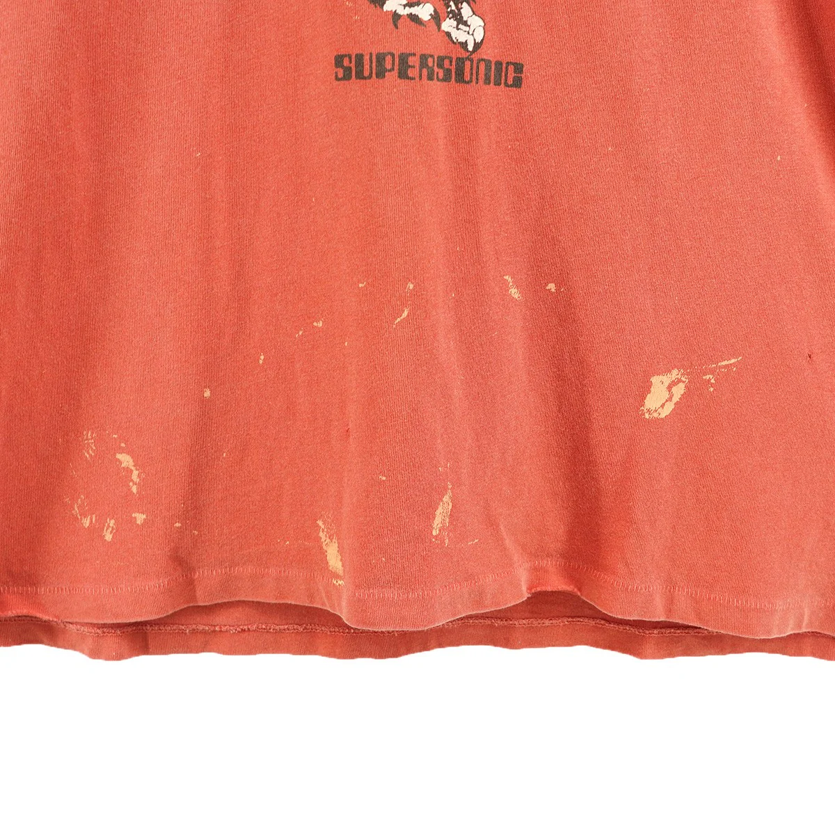 ROLLING STONES TOUR OF THE AMERICA ’75 W／SPLATTER ローリングストーンズジェット イーグル Vintage ヴィンテージ加工 バンT  Tシャツ - Image 4