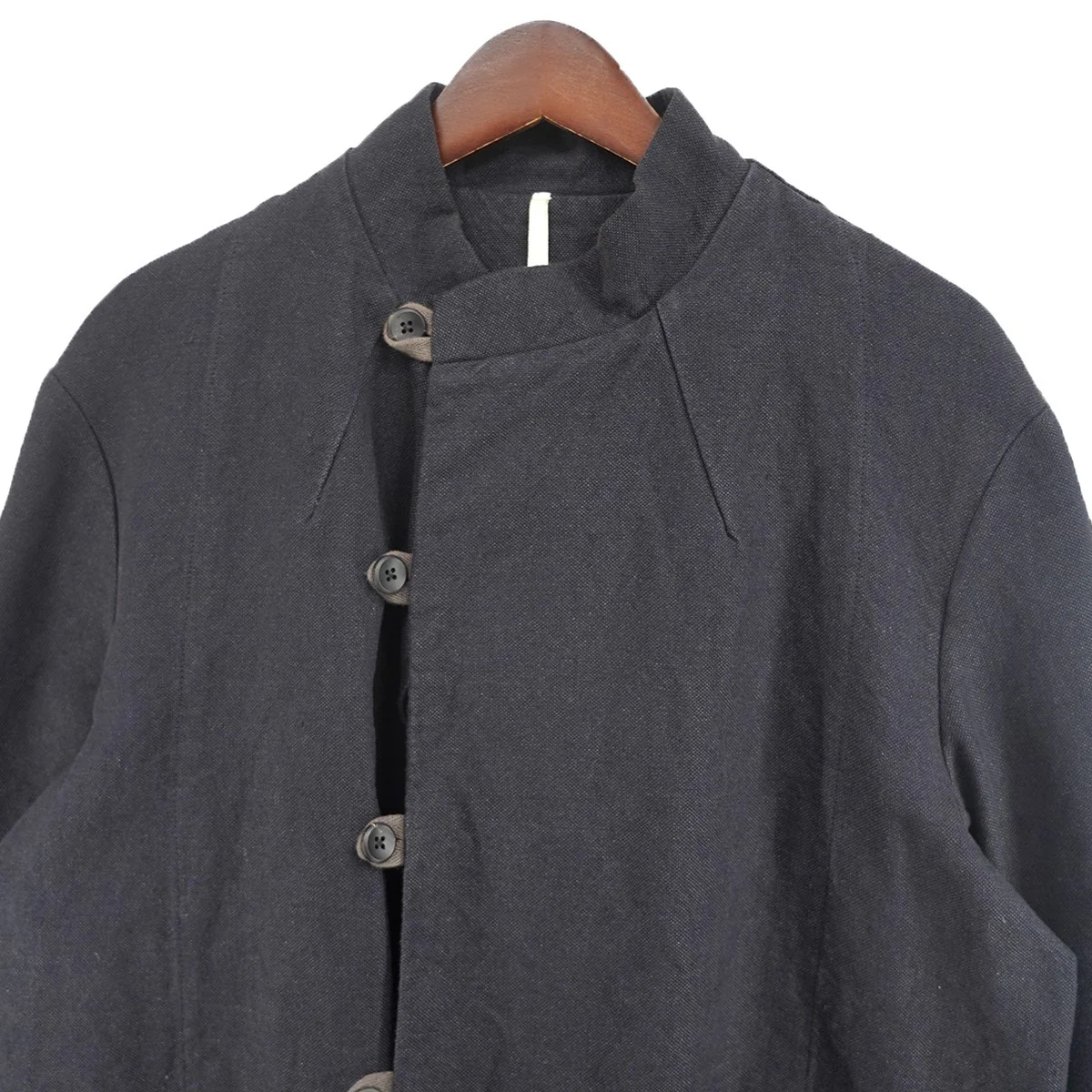 20SS Jacket， tankリネンコットン ループボタン シンチバック タンク タンカース ジャケット - Image 4