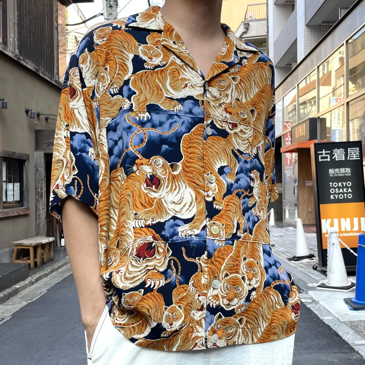 22SSHundred Tiger Panel Shirt S／Sカットオフレーヨンアロハタイガーシャツ - Image 2