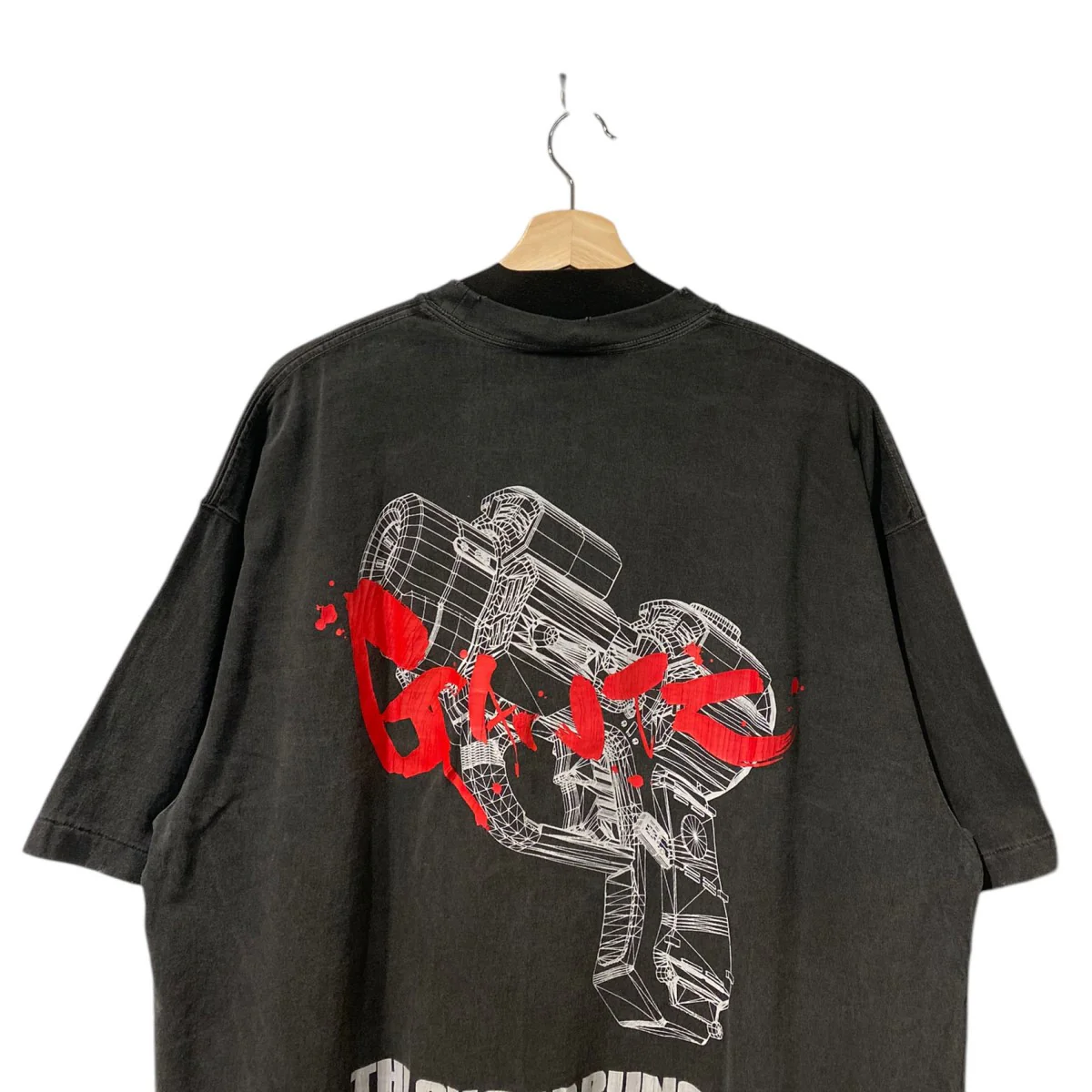 GANTZ S／S T-SHIRT USEDヴィンテージ加工岸本恵プリントTシャツGANTZ S/S T-SHIRT - Image 5