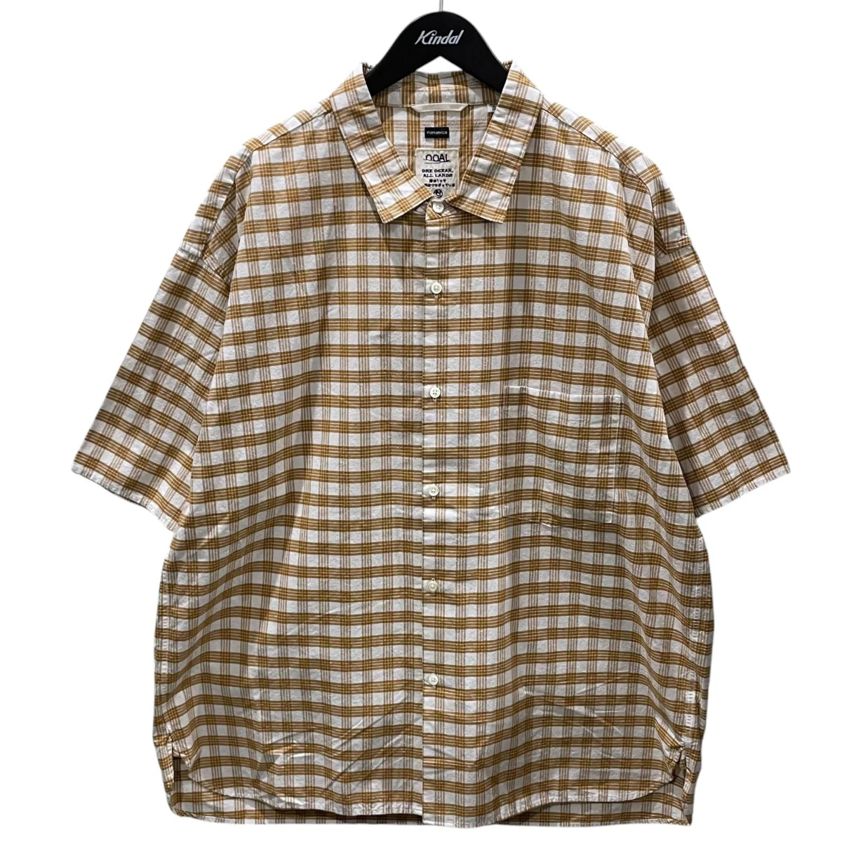 チェック柄半袖シャツ Cotton Silk PALAKA Check S／S Shirt コットンシルク パラカ チェックショートスリーブシャツ SUGS416