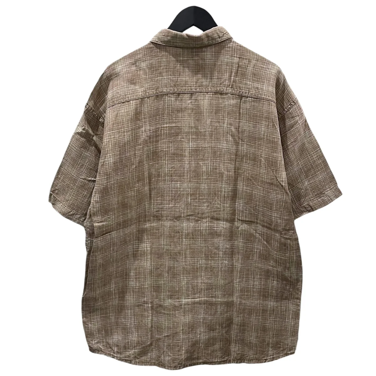 07SS チェック柄ヘンプ半袖シャツ S／S Hemp Shirt ショートスリーブ ヘンプシャツ 53141S7 - Image 2