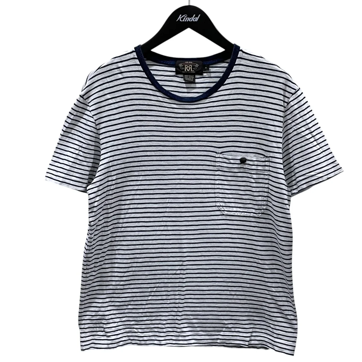 ボーダー柄ポケットTシャツ