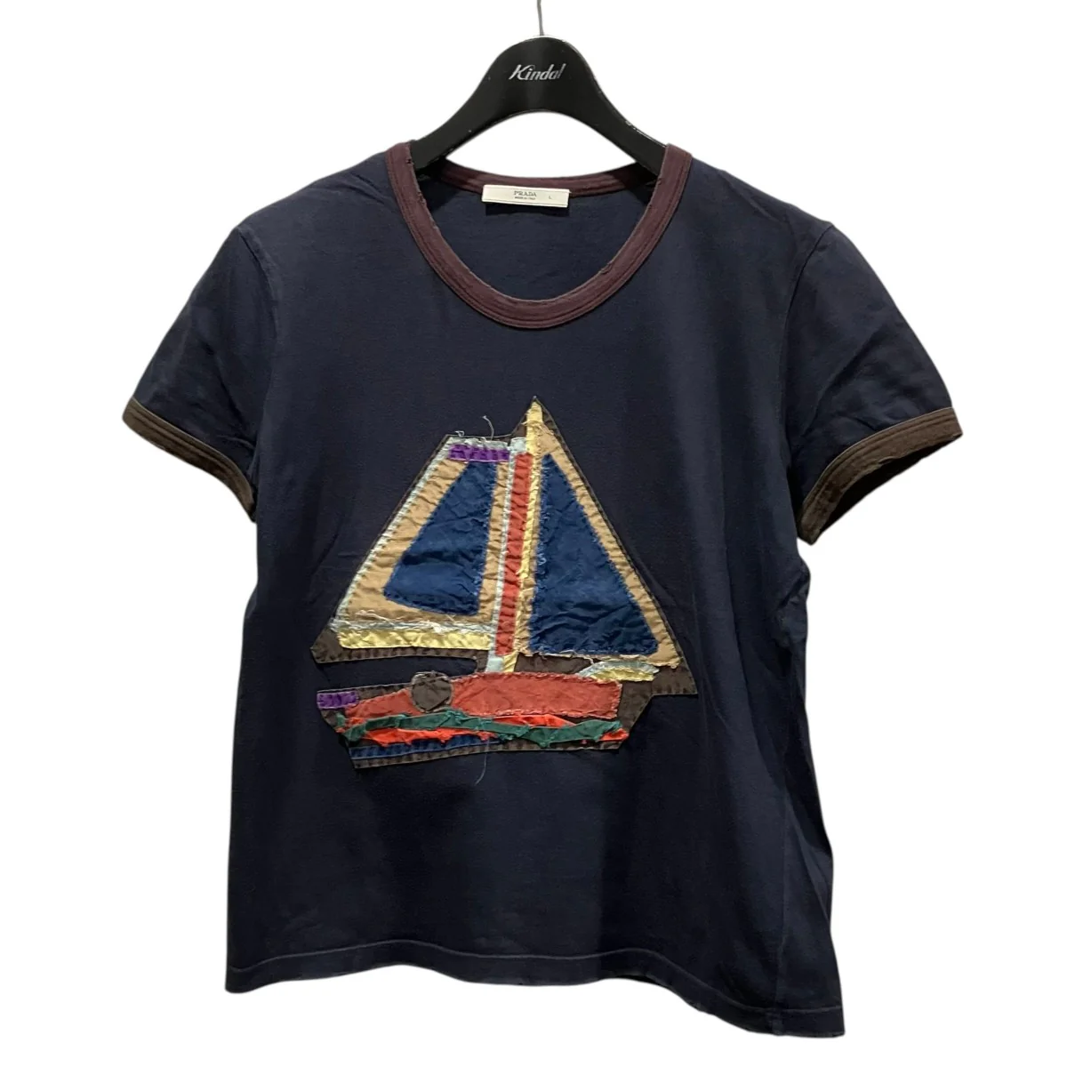 帆船パッチワークTシャツ