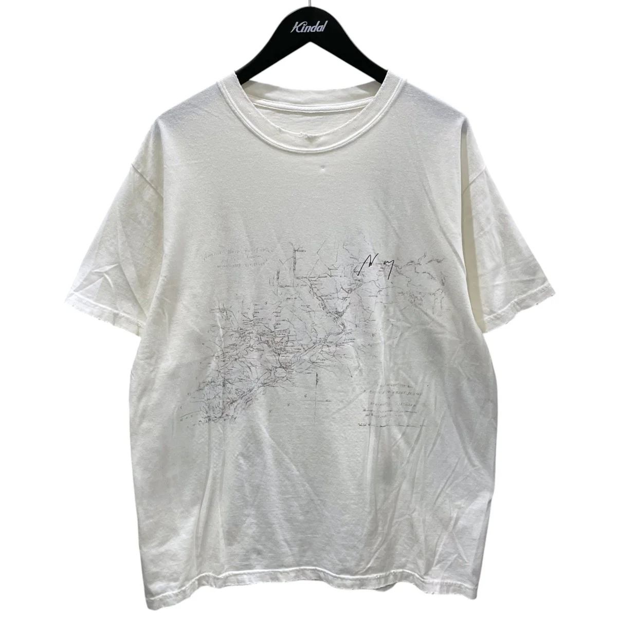 25SS プリントTシャツ OLDMAP T-SHIRT オールドマップティーシャツ ANC-CT111