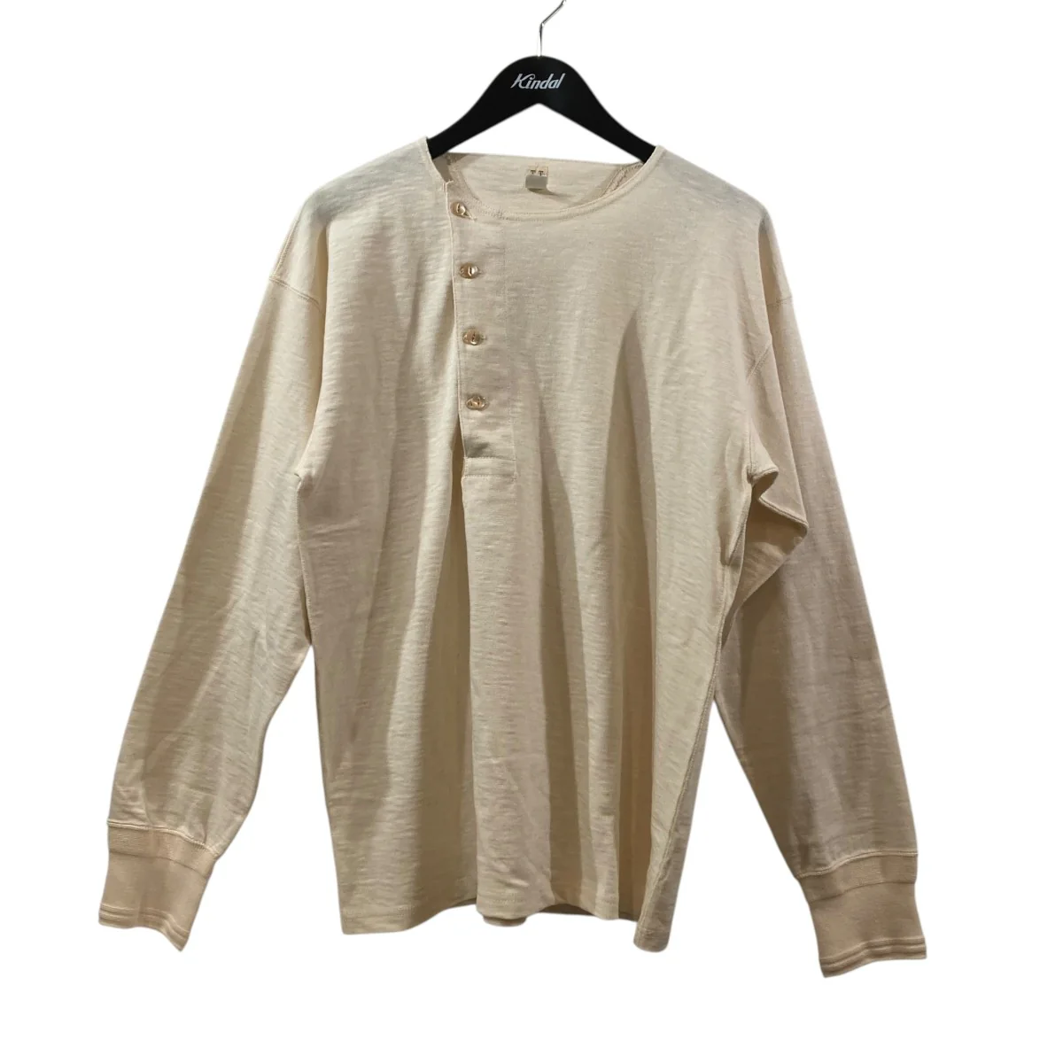 Side Henley Neck Shirt長袖Tシャツ618