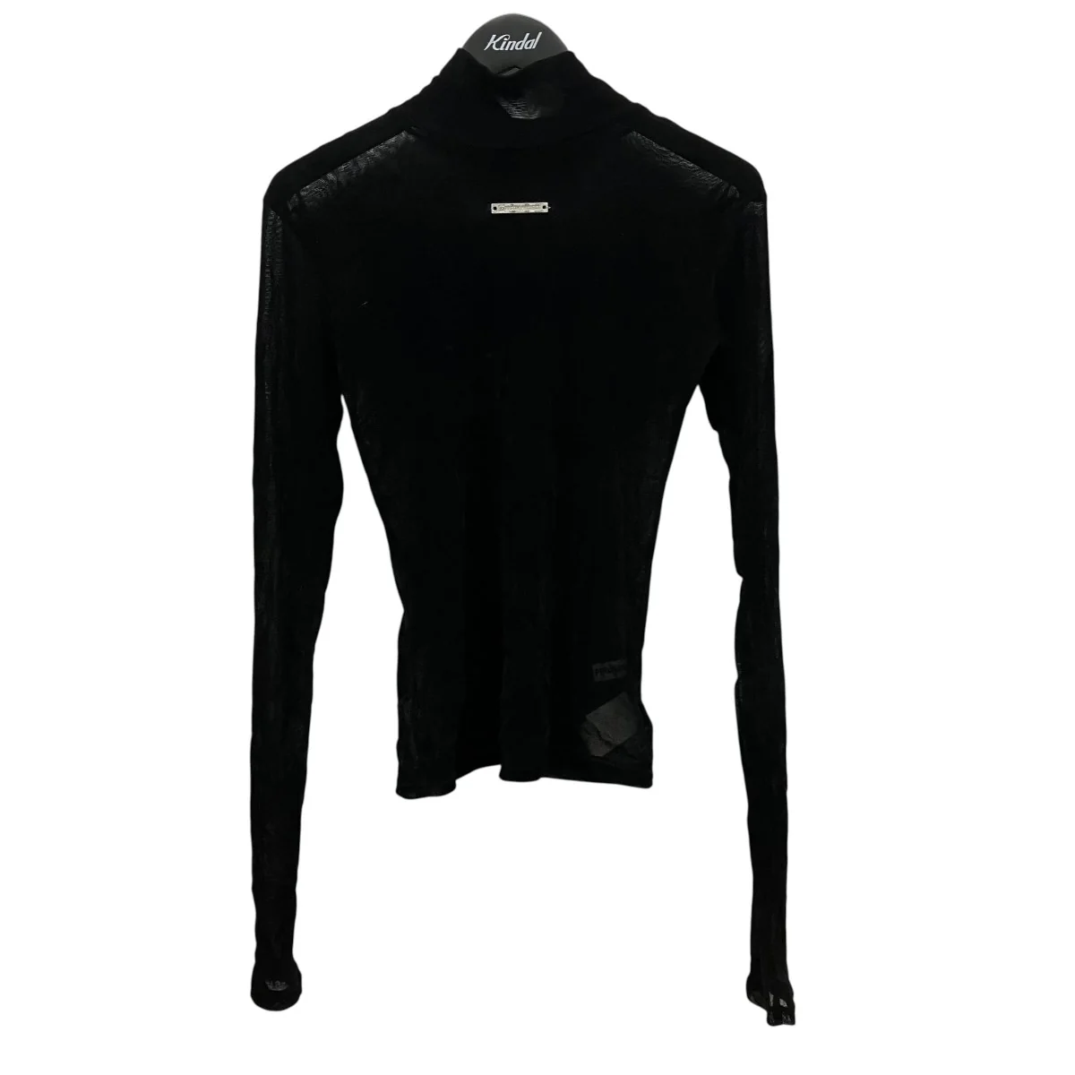 Flocky Tulle Turtle Topベロアレースハイネックカットソー31232415104