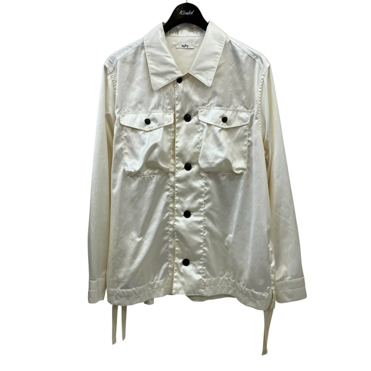 MIL SHT - Leather Vintage Satin -サテンシャツ21S-061204