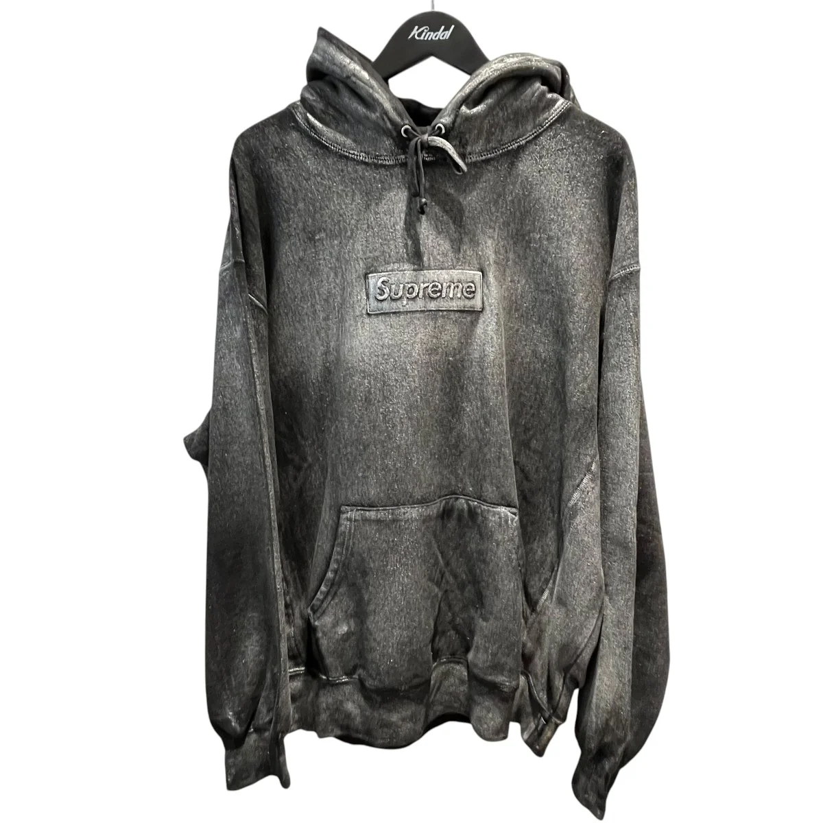 Foil Box Logo Hooded長袖フーディー