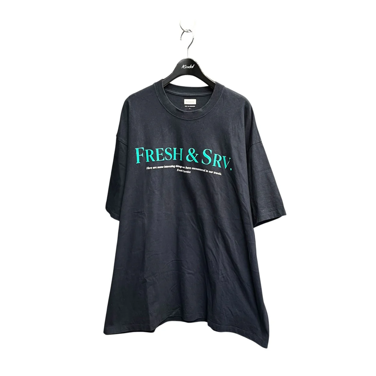 CORPORATE PRINTED S S TEE ”FRESH＆SRV．”半袖カットソー