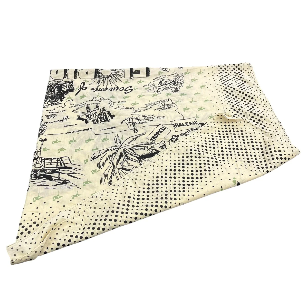 COTTON VOILE  Map Scarf コットンバンダナ ビッグスカーフ - Image 2