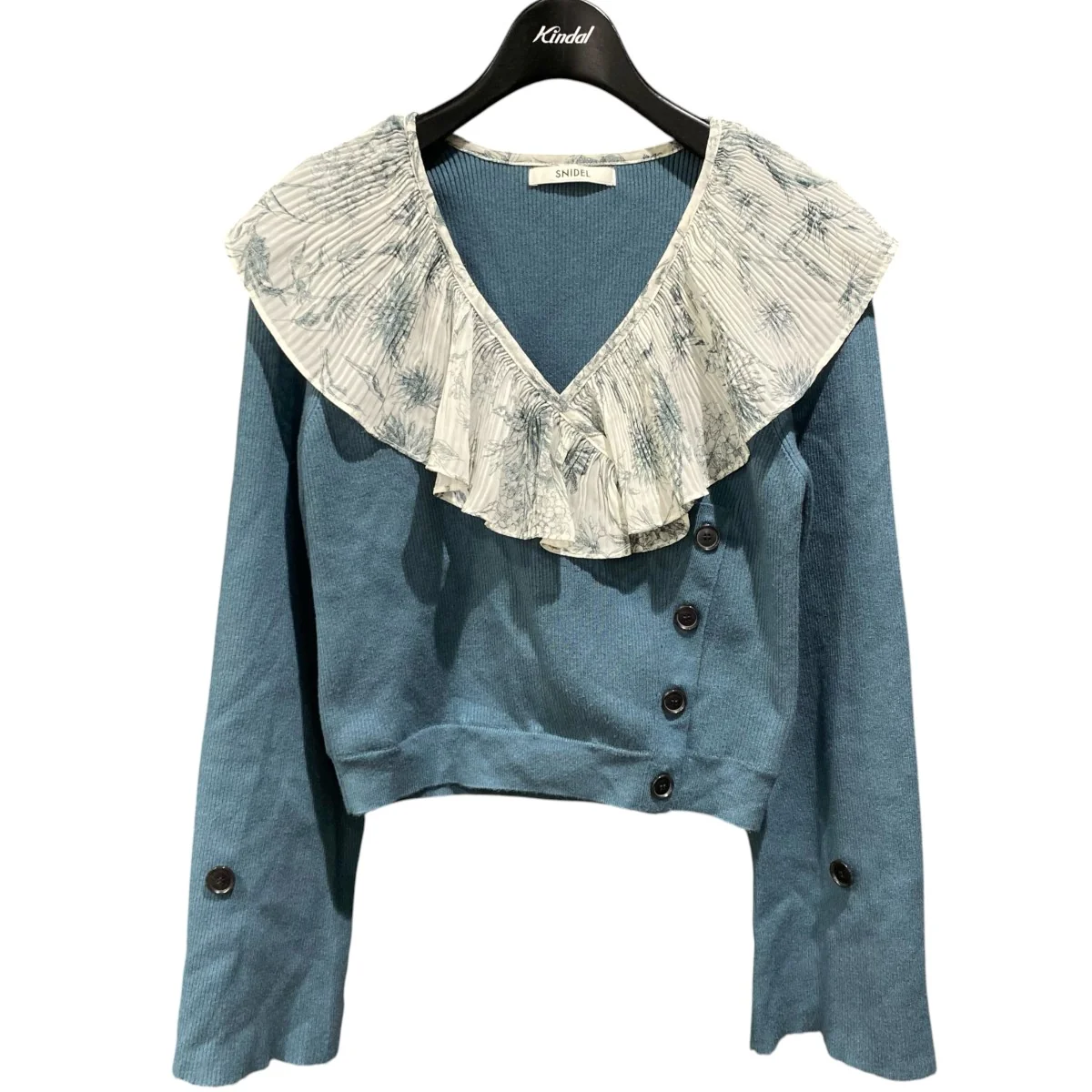 Susシフォンプリーツ カラーニットプルオーバーSWNT234188