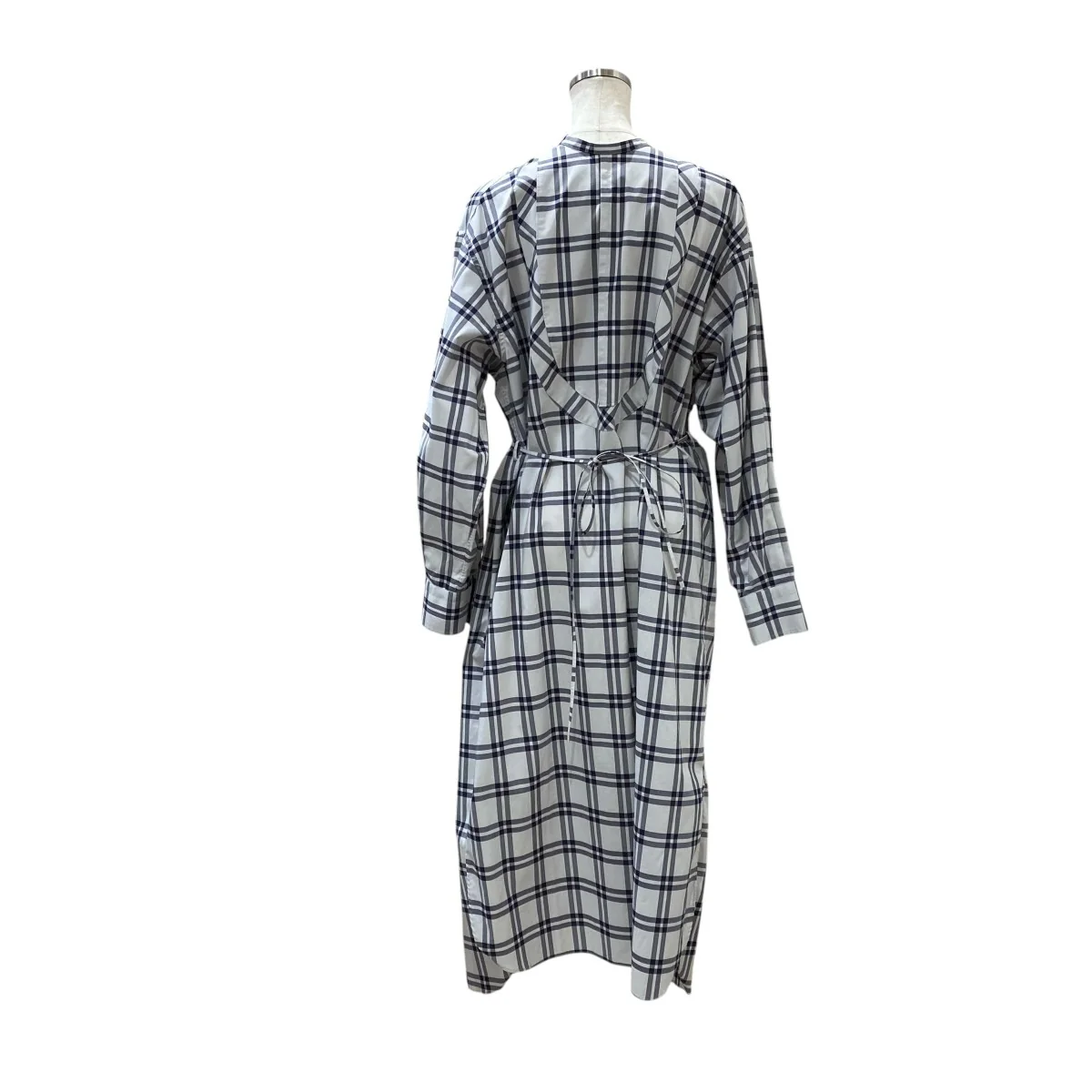CHECKED BIB FRONT SHIRT DRESS202-15117 - Image 2