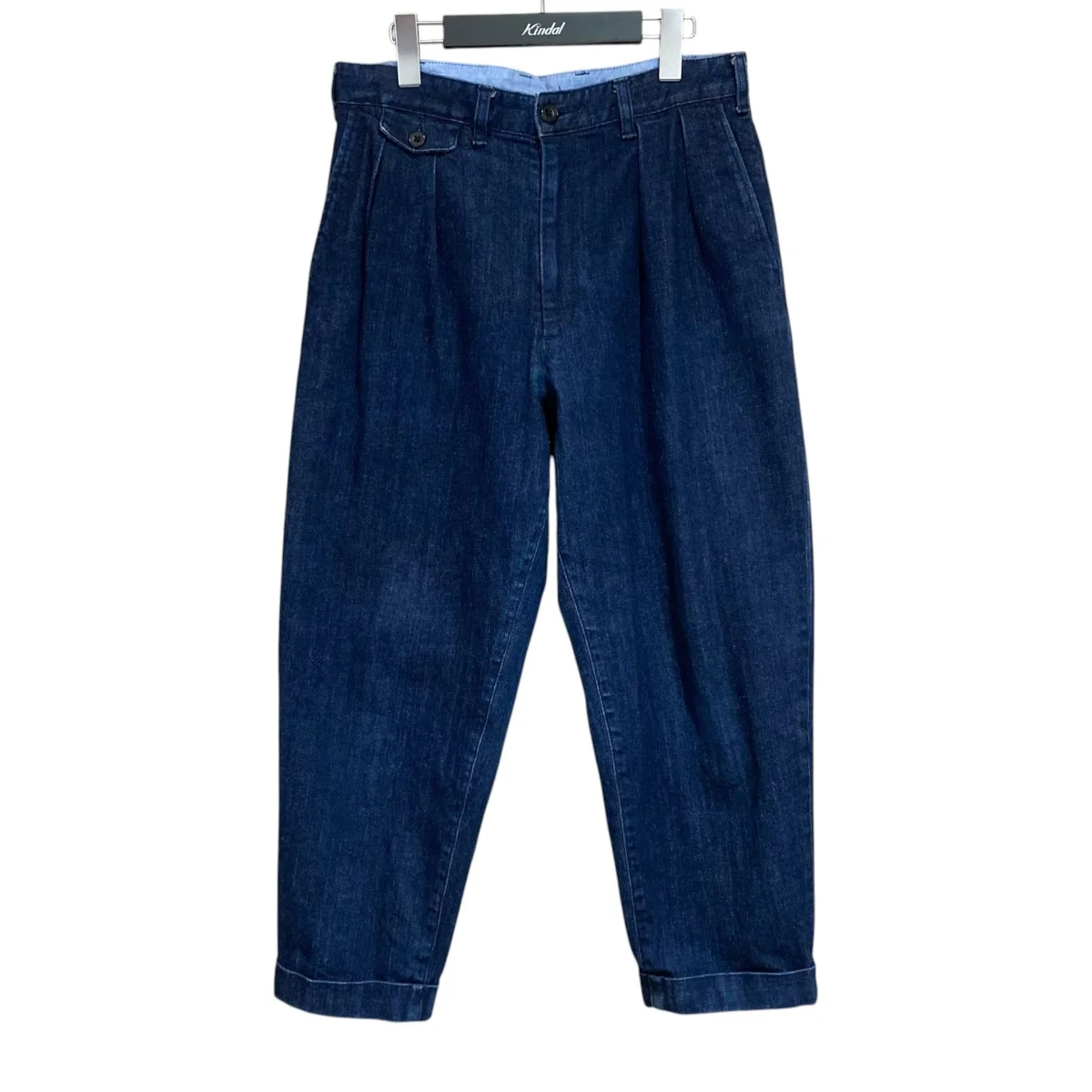 2 Pleats Tapered Denimタックパンツ38-23-0104-578