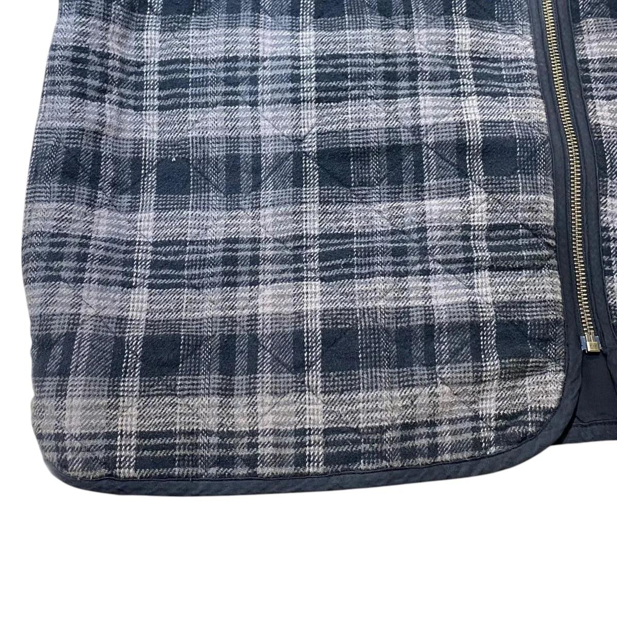 19AW／Quilted Plaid Zip Up Shirts - Image 10