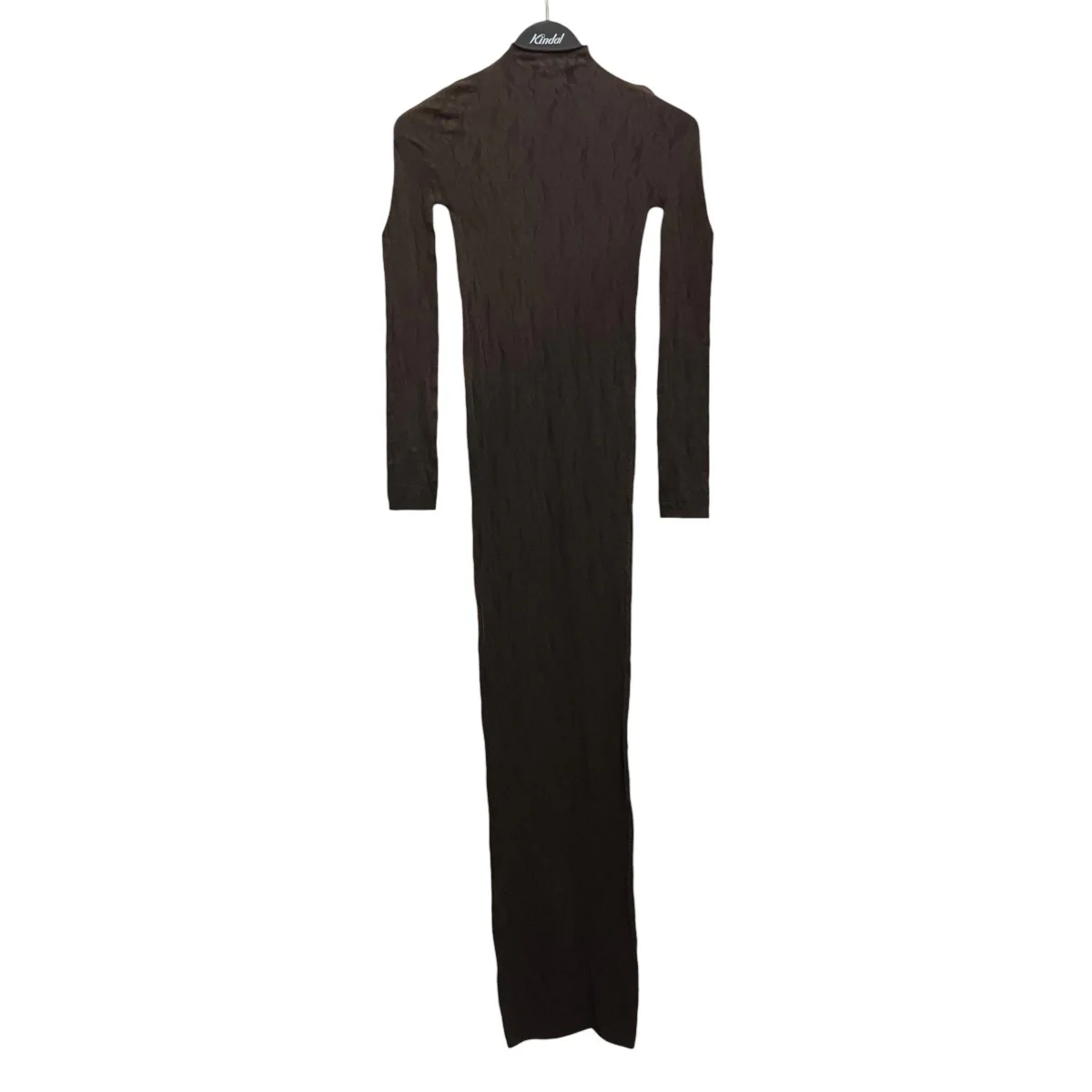 【KNIT LACE MOCK NECK LONG DRESS】モックネックワンピース